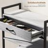 4-Tier Shoe Rack, Hallway Shelf for Up To 9 Pairs of Shoes, Particleboard, Metal, Grey