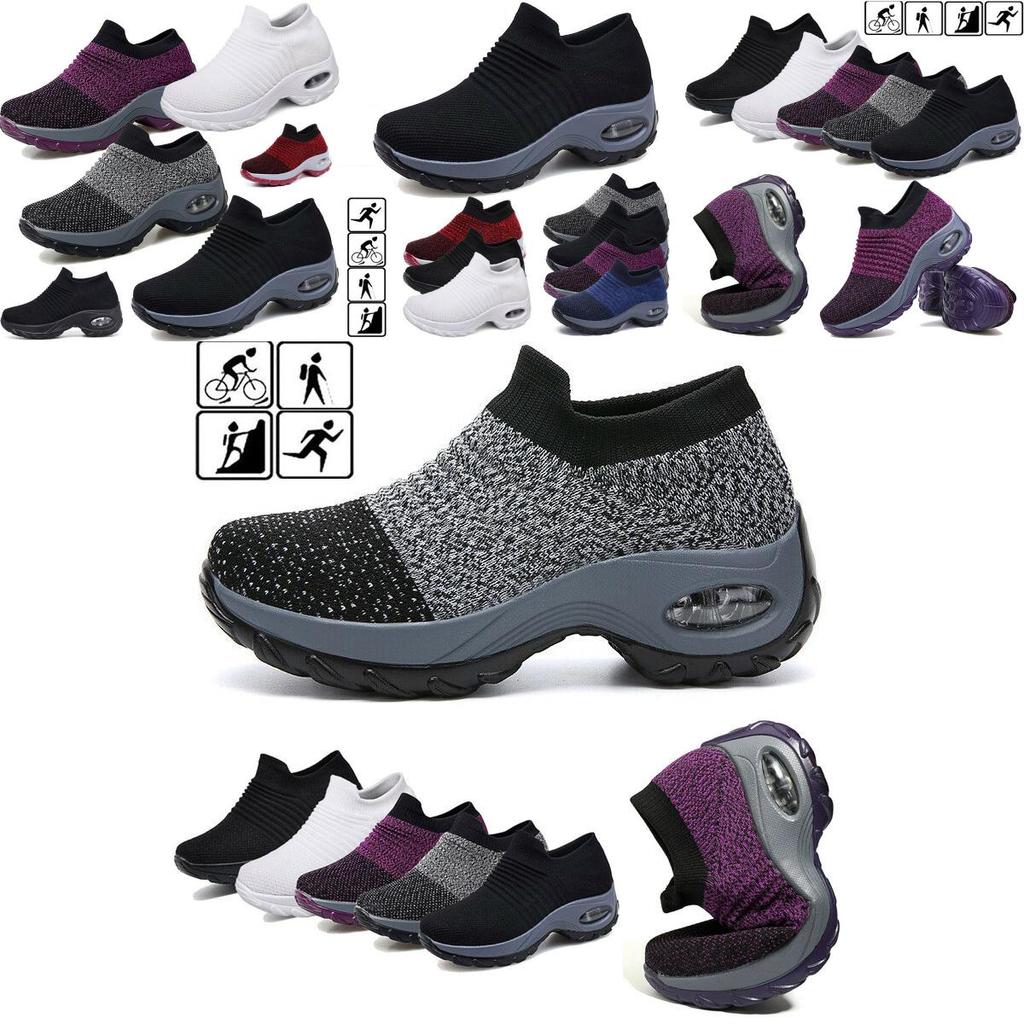 Women's Trainers Mesh Sport Running Sneakers With Semi-rigid Arch Support