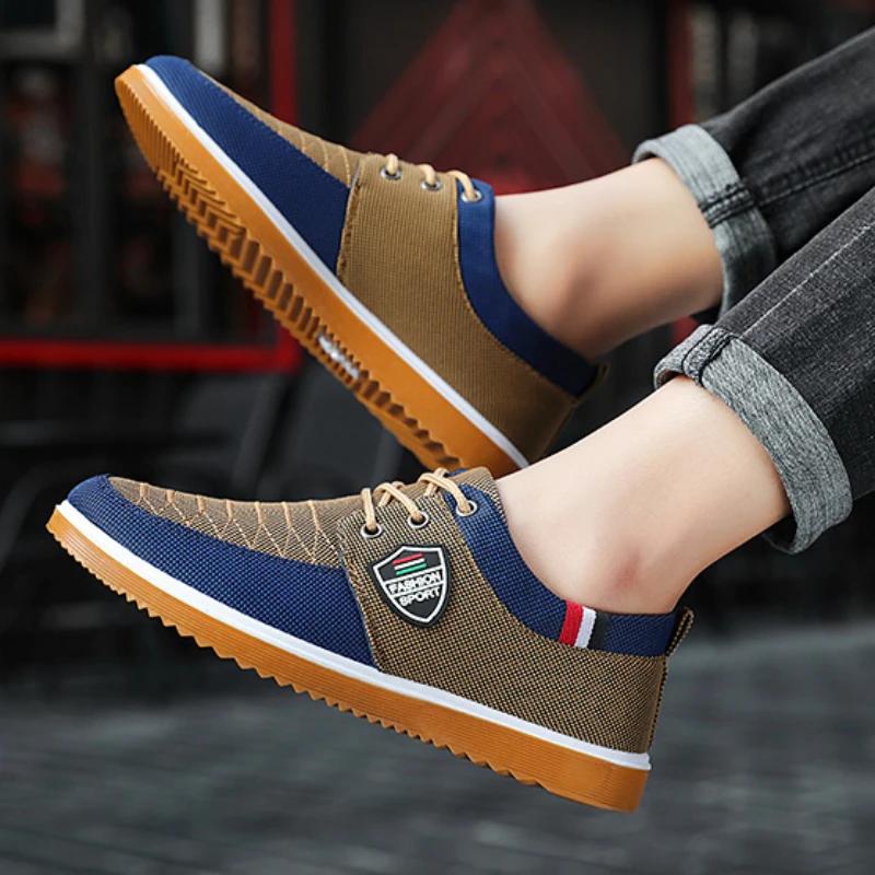 Lightweight Men's Sneakers Comfortable Men Casual Shoes Fashion Luxury Men Loafers New Hard Wearing Work Footwear Erkek Ayakkabı
