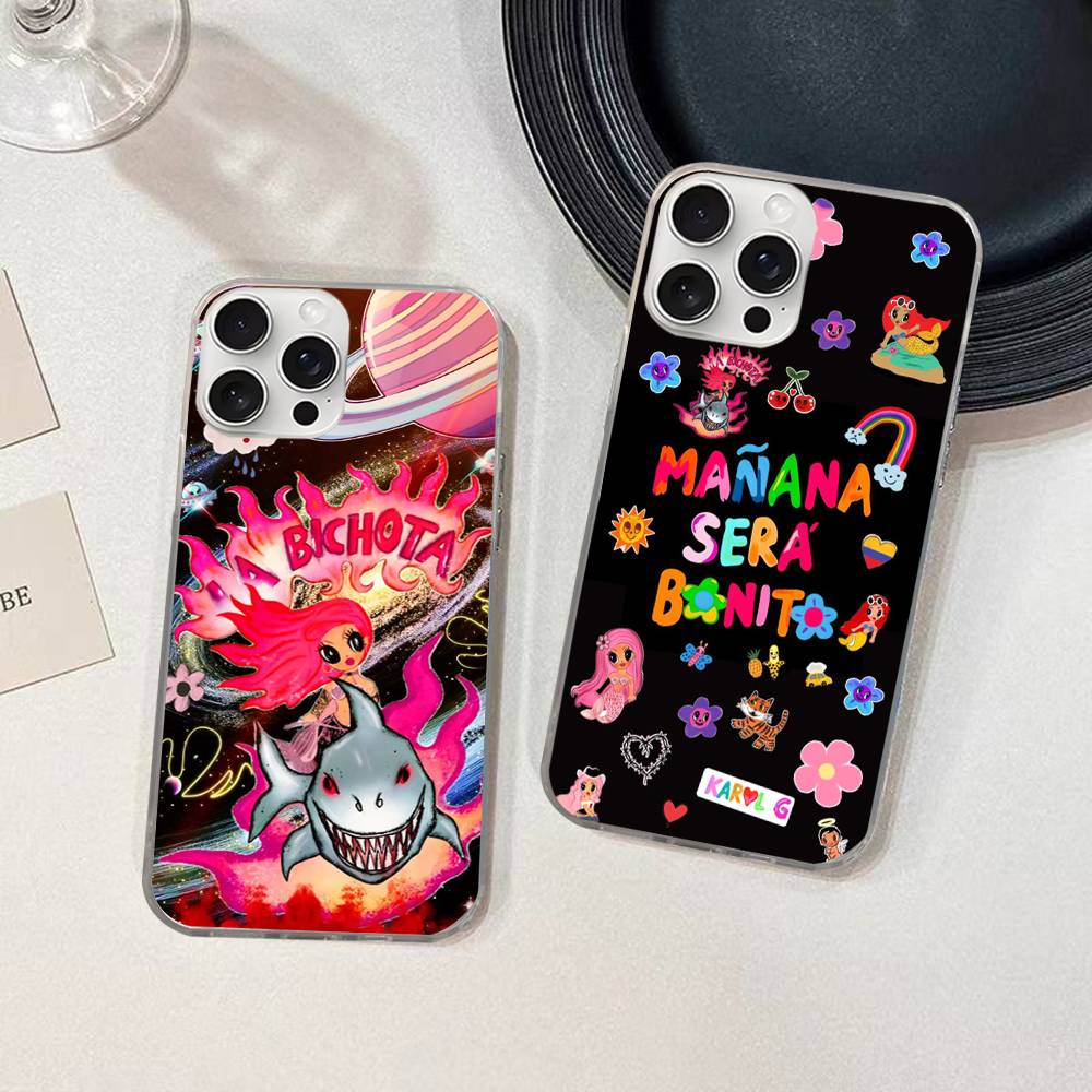 Karol G Manana Sera Bonito Phone Case For iPhone 11 12 13 14 15 16 17 Plus Pro Max Satin Glossy Colorful