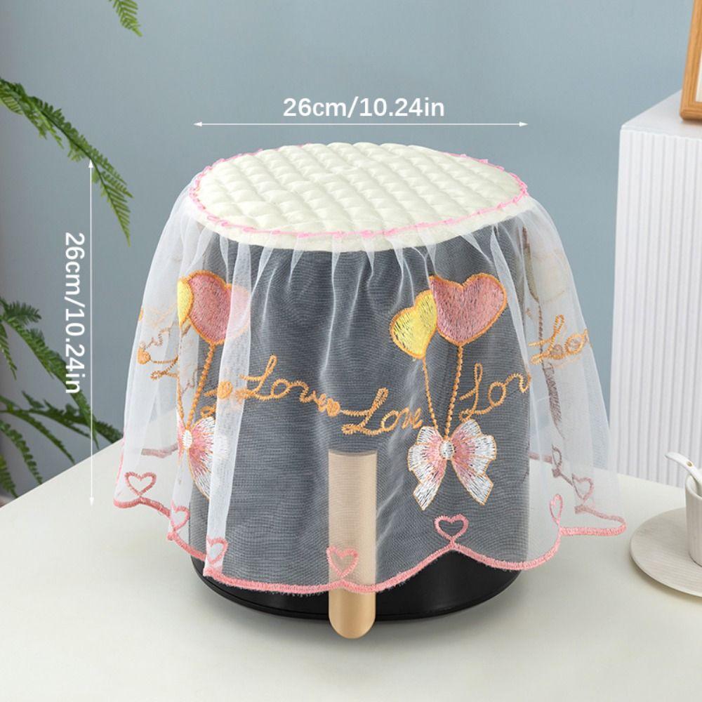 Delicate Lace Air Fryer Dust Cover Round Pastoral Style Cooker Protector Appliances Dustproof Cover Rice Cooker