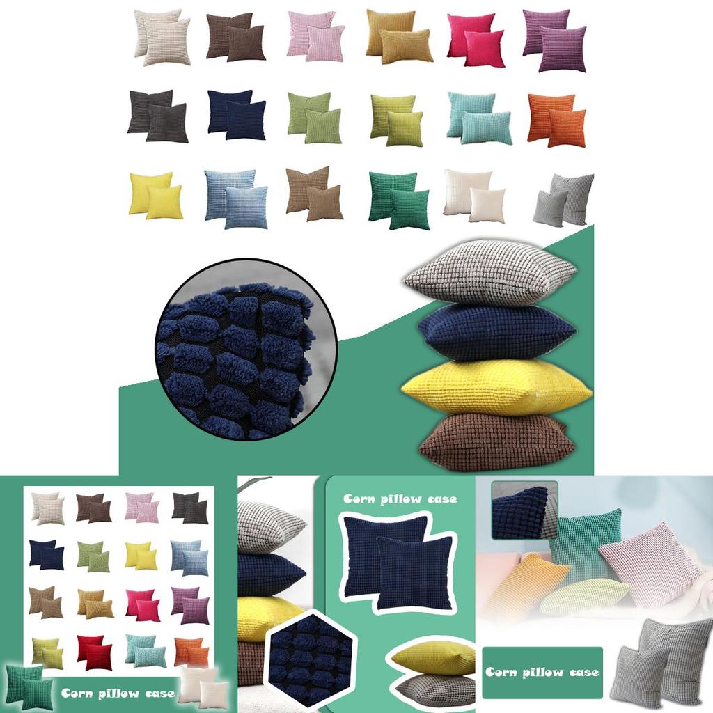 Elegant Scandinavian Pillows Modern Corduroy Cushion Cover For Cozy Home Decor