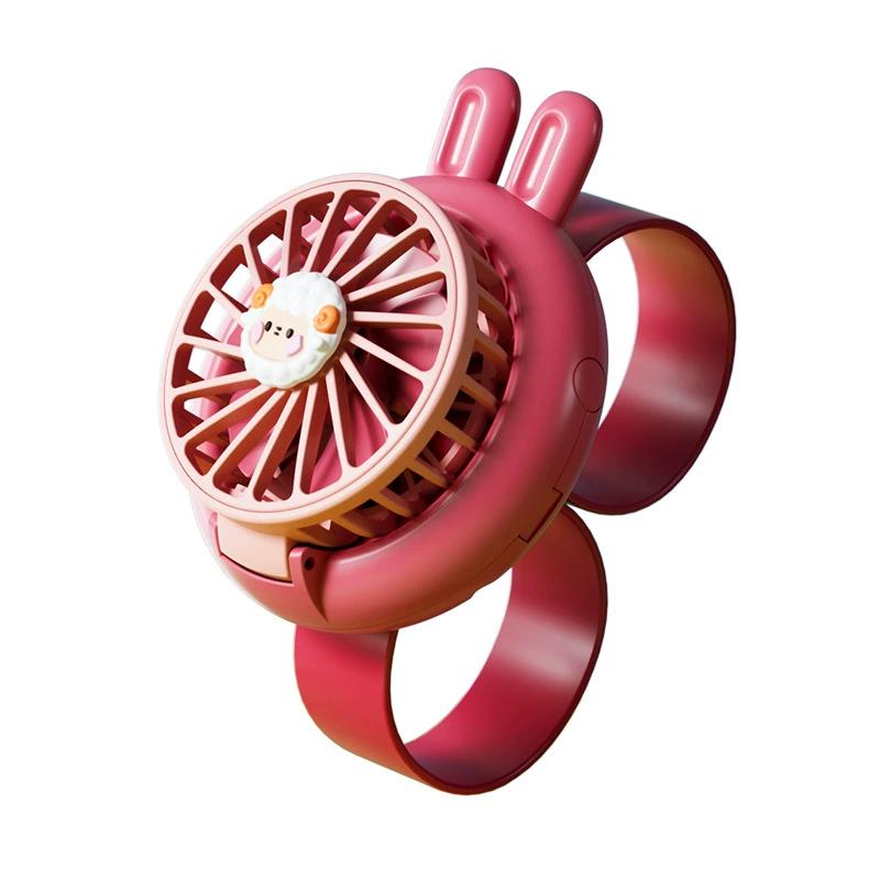 

Mini ventilador de mano portátil para niños diseño de animal recargable por USB regalo escolar