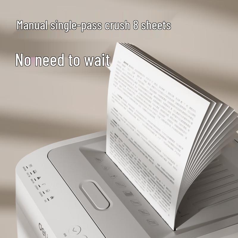 Deli Fully Automatic Commercial Paper Shredder CN plug (adapter included)