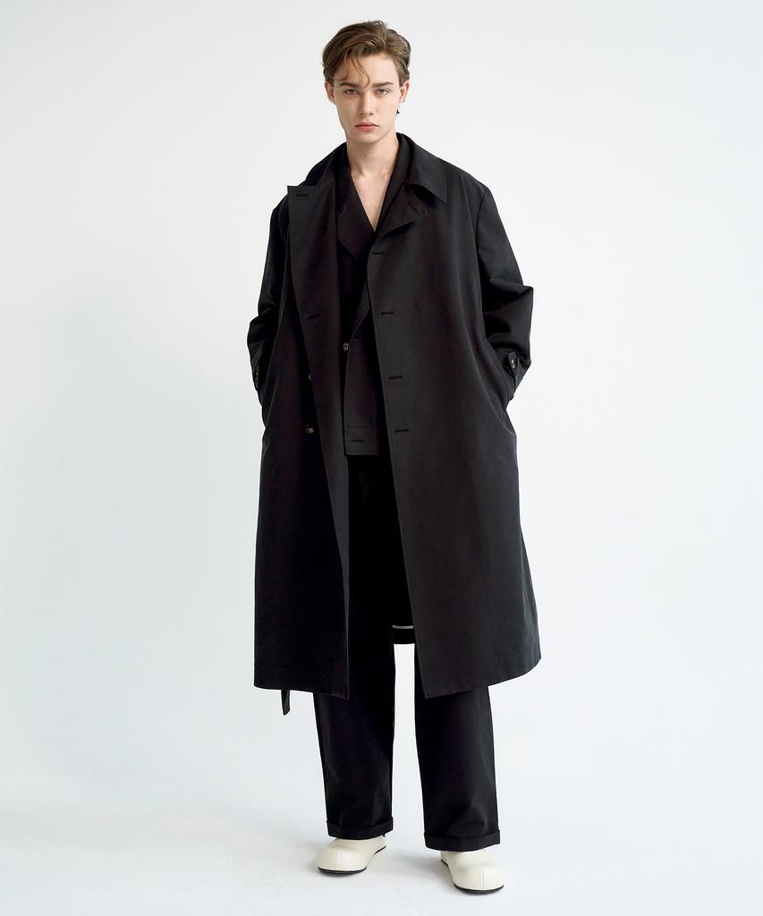 Density Belted Trench Coat_Black