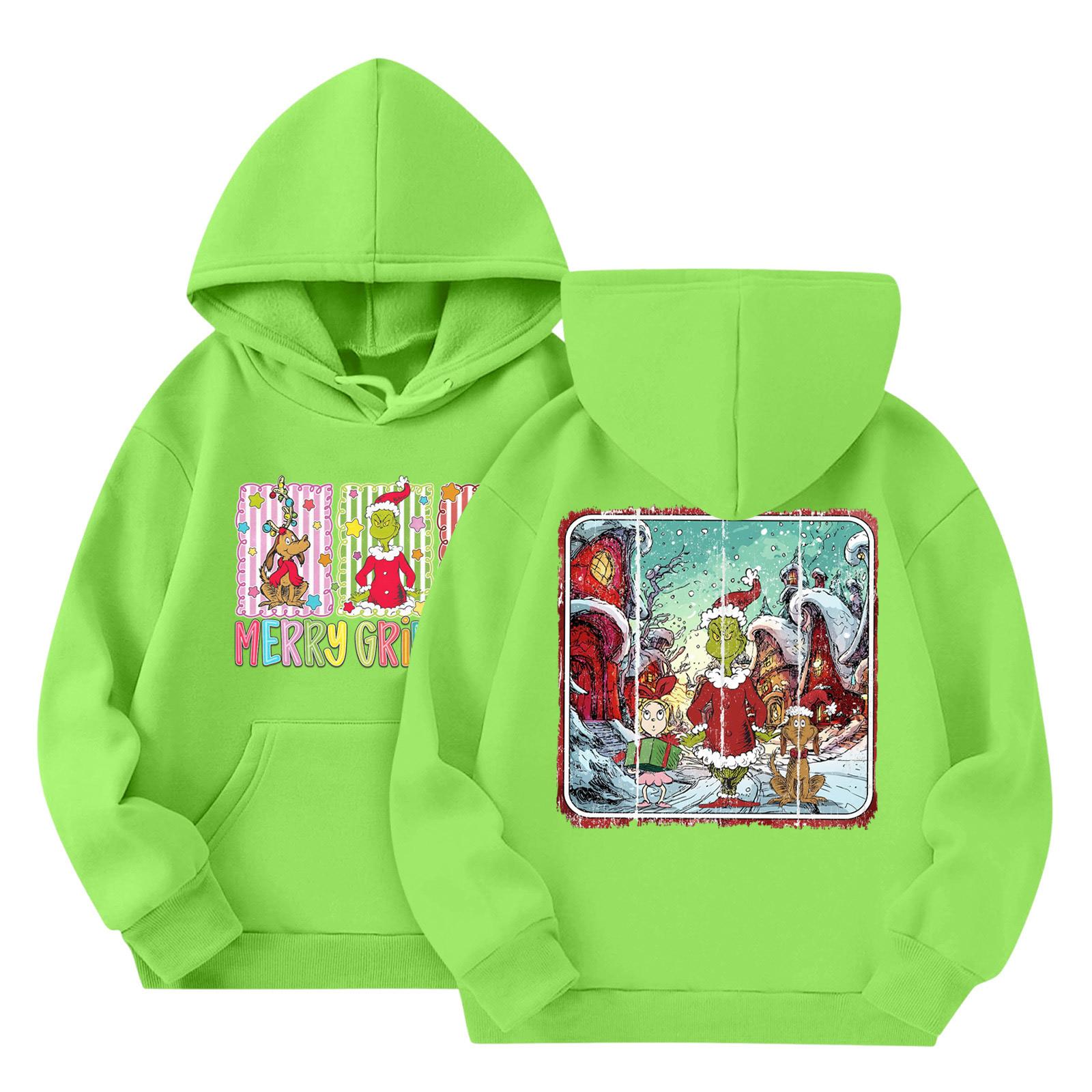 

Детская мода Легкий пуловер с длинным рукавом с карманами Толстовка с принтом 110