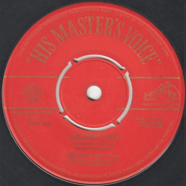 

7inch Record BENIAMINO GIGLI - Varcarola Triste 7R135 His Master s Vo UK Pop Used