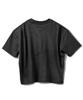 PRINOAR Multi-Logo Semi-Crop Short Sleeve T-Shirt - Charcoal