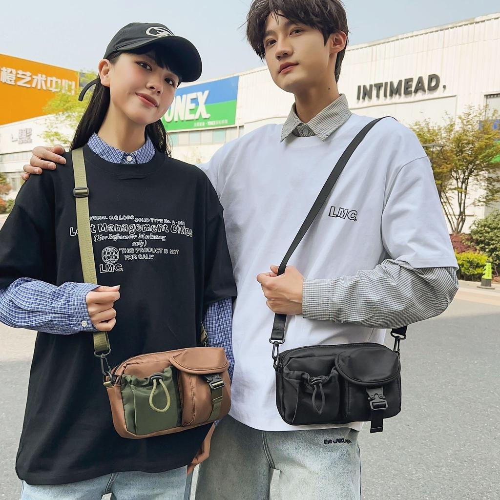 Outdoor Men's and Women's Messenger Bags Trendy Brand Functional Sports Small Satchel Versatile Lightweight Shoulder Bags Men's Bags