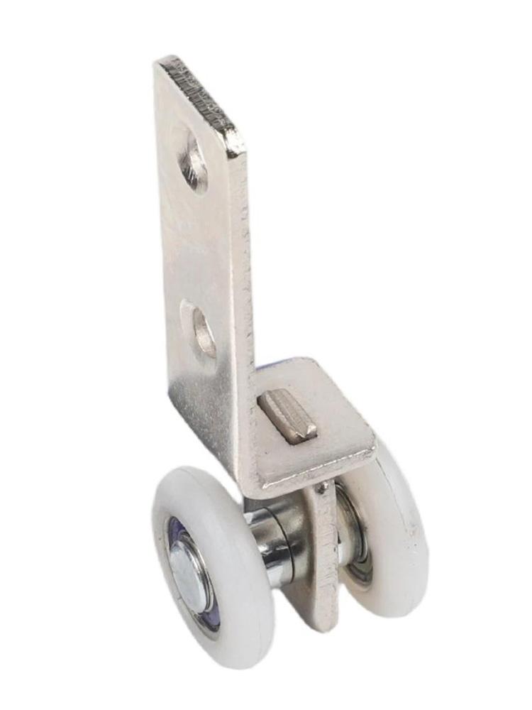 Effortless Sliding Door Hardware with Metal Bearings and Plastic Wheels
