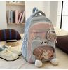 Schoolbag New High-value Japanese Ins Fresh and Sweet Candy-colored Backpack, Lightweight and Large-capacity Backpack for Junior and Senior High 