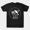Men Black Print T-shirt My Lucky T-Shirt! White No-Cut Transfer Paper Print Cotton Tshirt