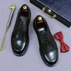 Elegantní pánské oxfordky ručně vyráběné z pravé kůže společenské boty na obchodní jednání, párty, svatbu, formální obuv pro muže