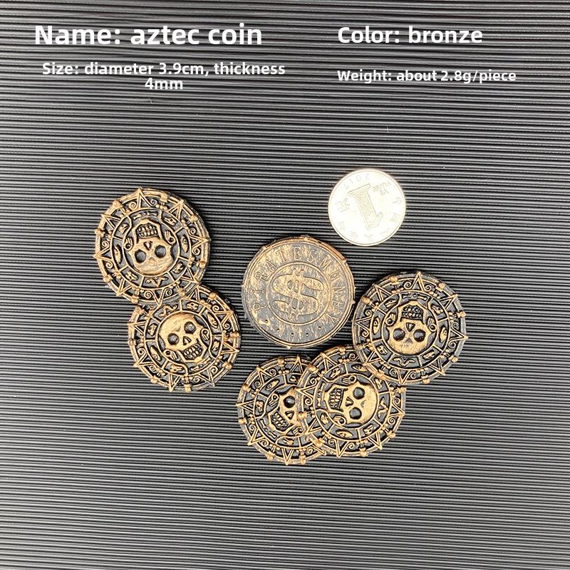 

Аксесуари для іграшок «Піратська золота монета».: Пластикова імітація підроблених монет для реквізиту або лотерейного бонусу.