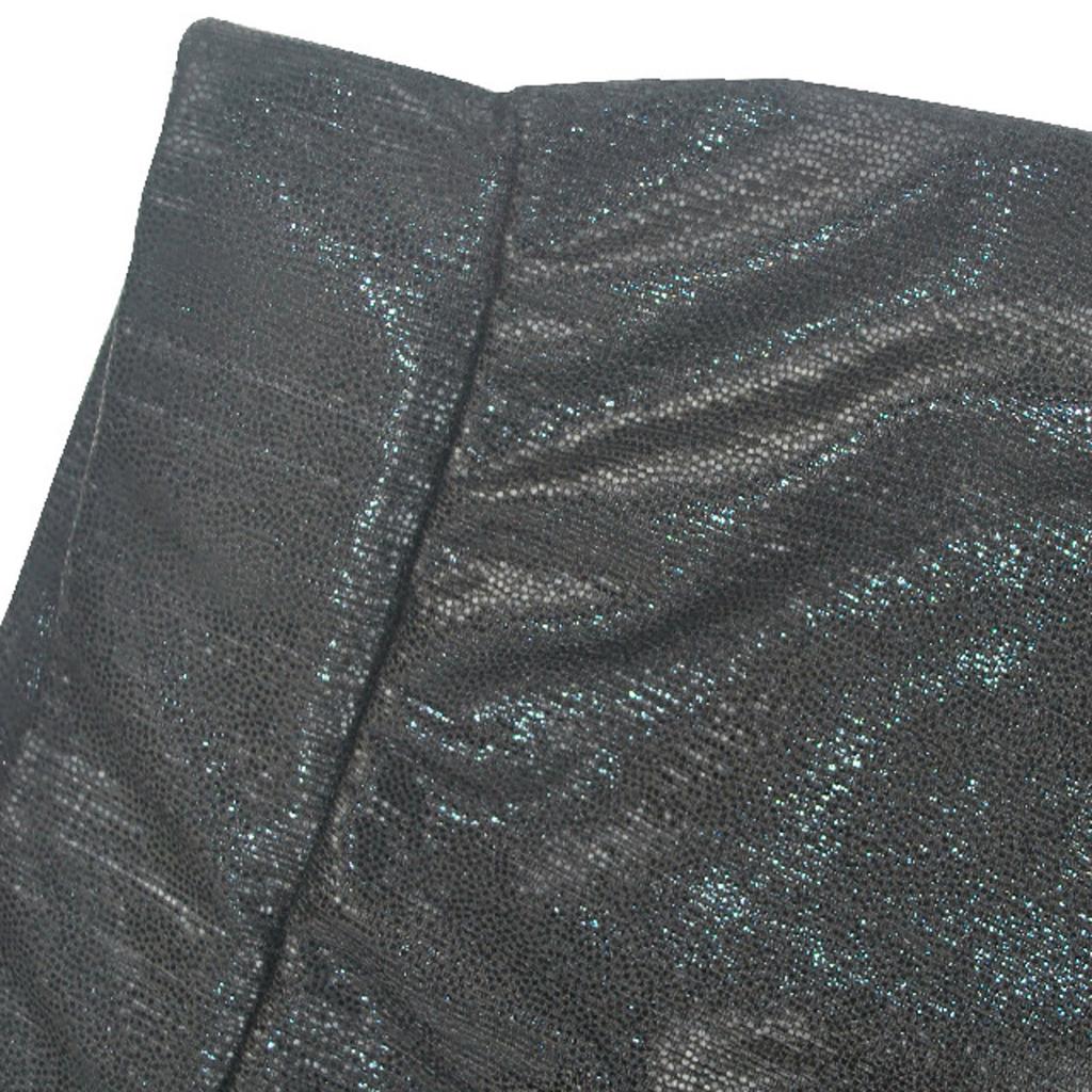 Women's High Waist Coated Casual Sequined Leggings Pleated Leggings Straight Leg Pants