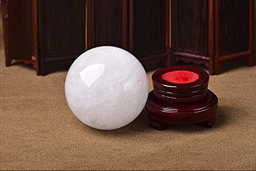 Natural Crystal Ball, Clear Quartz, Natural Stone, Feng Shui Ornament, Decorative Stone for Entrance, April Birthstone, Feng Shui Item, Lucky Charm, P