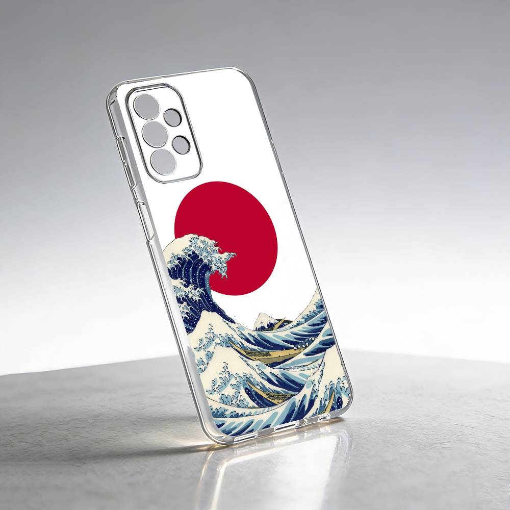 Kanagawa Great Wave-e Phone Case For Samsung S25,S24,S21,S22,S23,S30,Ultra,S20,Plus,Fe Transparent Cover