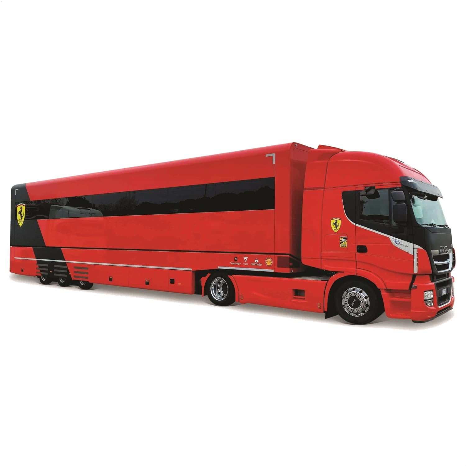 

Bburago 1/43 Scale Iveco S-Way Ferrari Custom / 2024 Ferrari #16 Charles Leclerc (without helmet) / Diecast Model Car, Finished Model, 18-36867