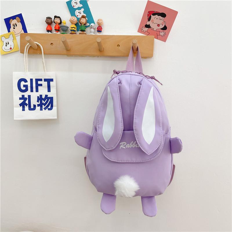 Children's backpack new fashion casual girls kindergarten travel small schoolbag cartoon cute bunny backpack