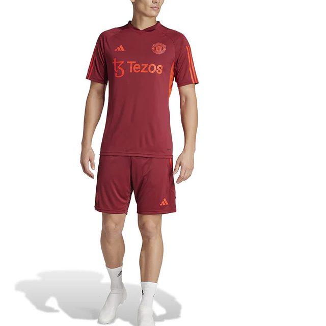 adidas Manchester United Soccer Jerseys Men's Dark Red Moderate Straight Fit IA7245