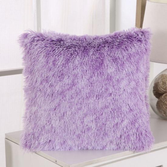 Plush Solid Color Cushion Chair Solid Color Sofa Pillow Cover