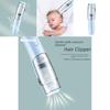 Wiederaufladbarer Baby-Haarschneider Wasserdicht USB Blaue Keramikklinge Leiser Motor