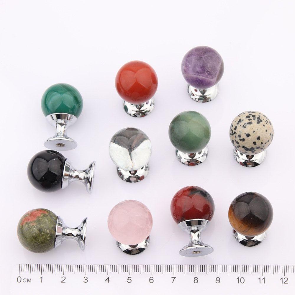 20mm Crystal Glass Cabinet Knobs Sparkling Drawer Pulls Handles  Cupboard