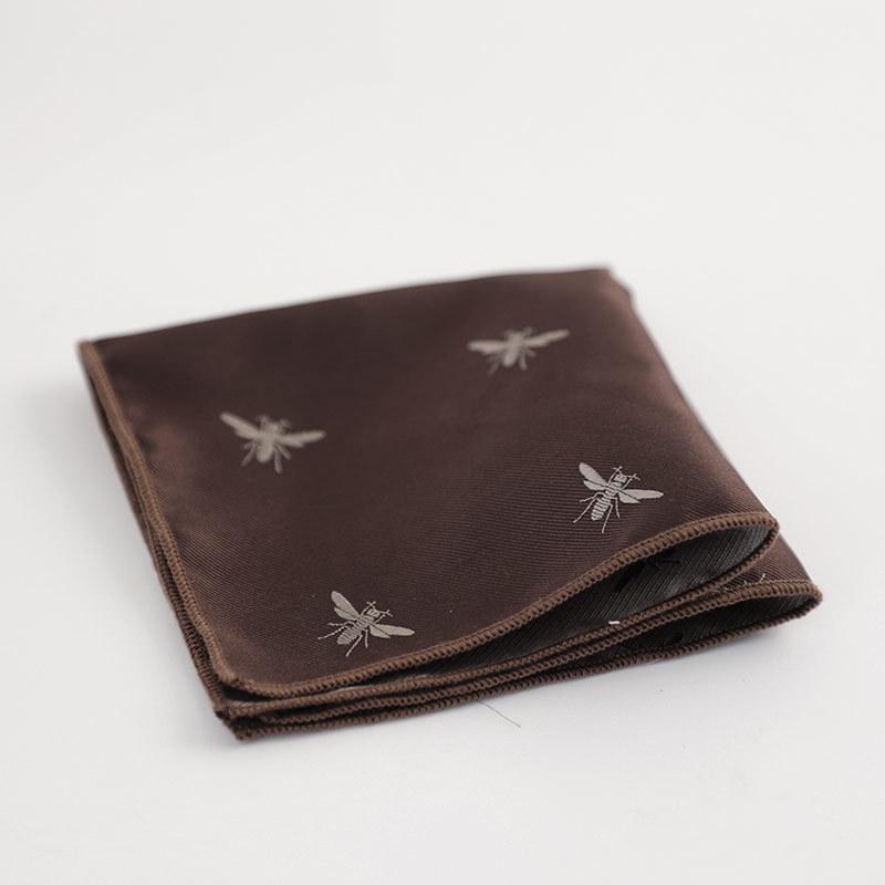 Coffee Can Be Matched with Maillard Suit Pocket Towel Men's Accessories Square Towel Handkerchief Alone 24*24cm