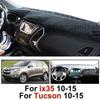 1pc Black Dashmat Dashboard Mat Cover Anti-Sun For Hyundai Tucson ix35 2010-2015