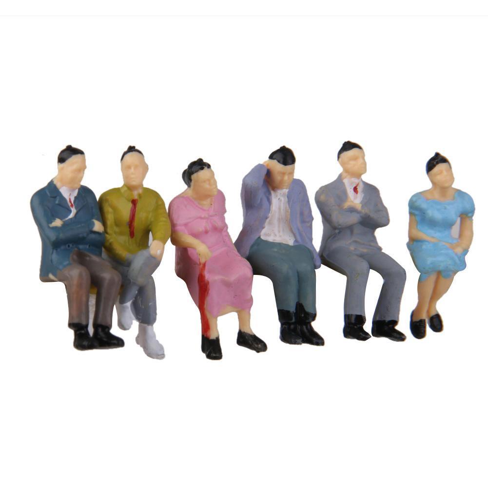Zufällige 1 Stück Bemalte Figuren 1:87 Maßstab Personenmodell Miniaturfiguren N-Maßstab Bemalte Szenen Modellbau Personen Verschiedene Posen