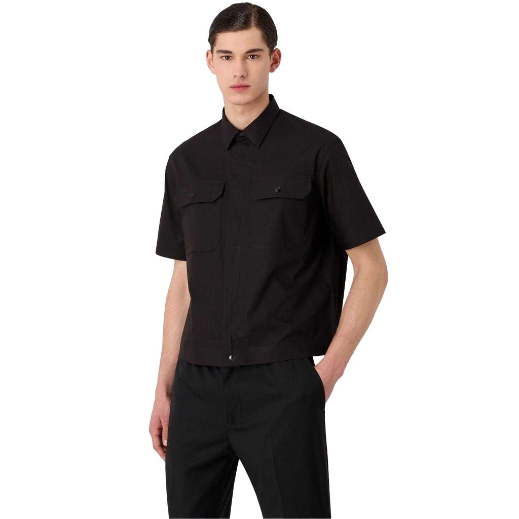 Emporio Armani Men's Plain Short-Sleeved Shirt