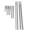 11Pcs Hammer Drill Bit Cemented Carbide High Speed Chip Removal Electric Hammer Drill Bit Set