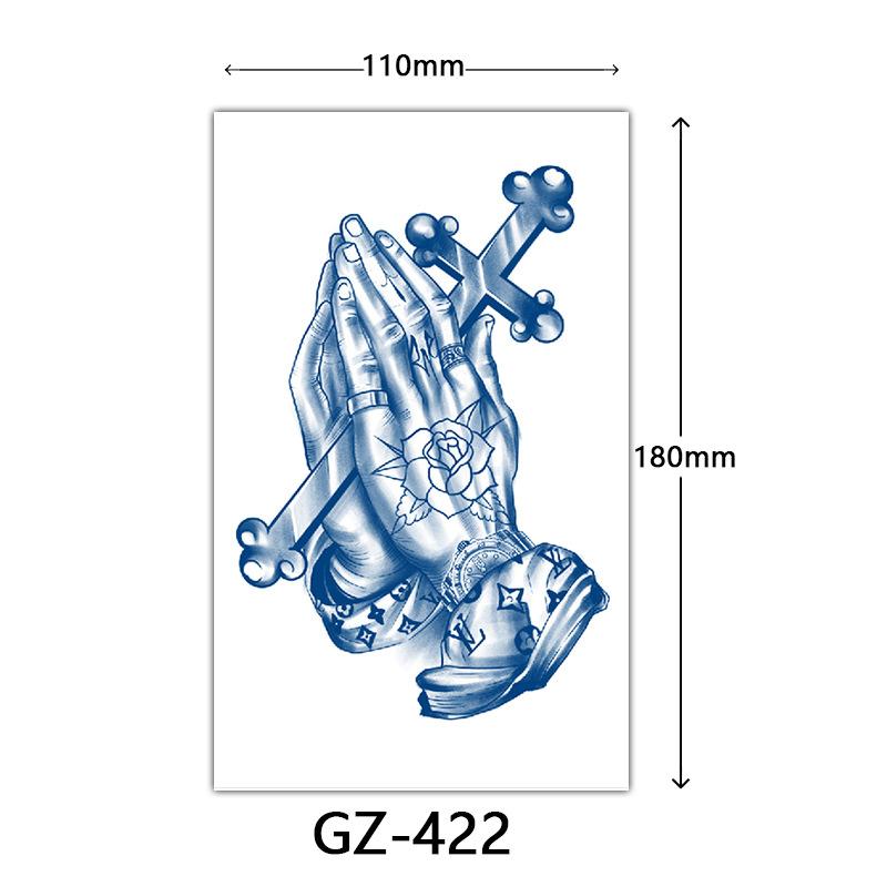 Autocolante Tatuaj Herbal, Autocolante Tatuaj cu Suc, Autocolante Tatuaj Semi-Permanent cu Litere Englezești Tatuaj