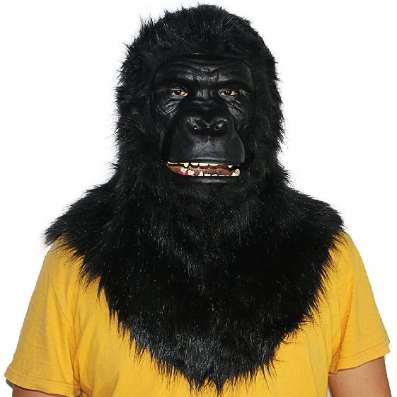 

Shop Love Full Head Realistic Furry Gorilla Mask,Mouth Move Gorilla Mask, Moving Jaw Animal Mask Big Foot Mask for Halloween Christmas Costume Party
