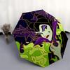 Maleficent, Villain Themed Automatic Opening and Closing Umbrella, Brightly Colored 8-rib Portable Umbrella, Suitable for Men and Women, A Perfect Gif