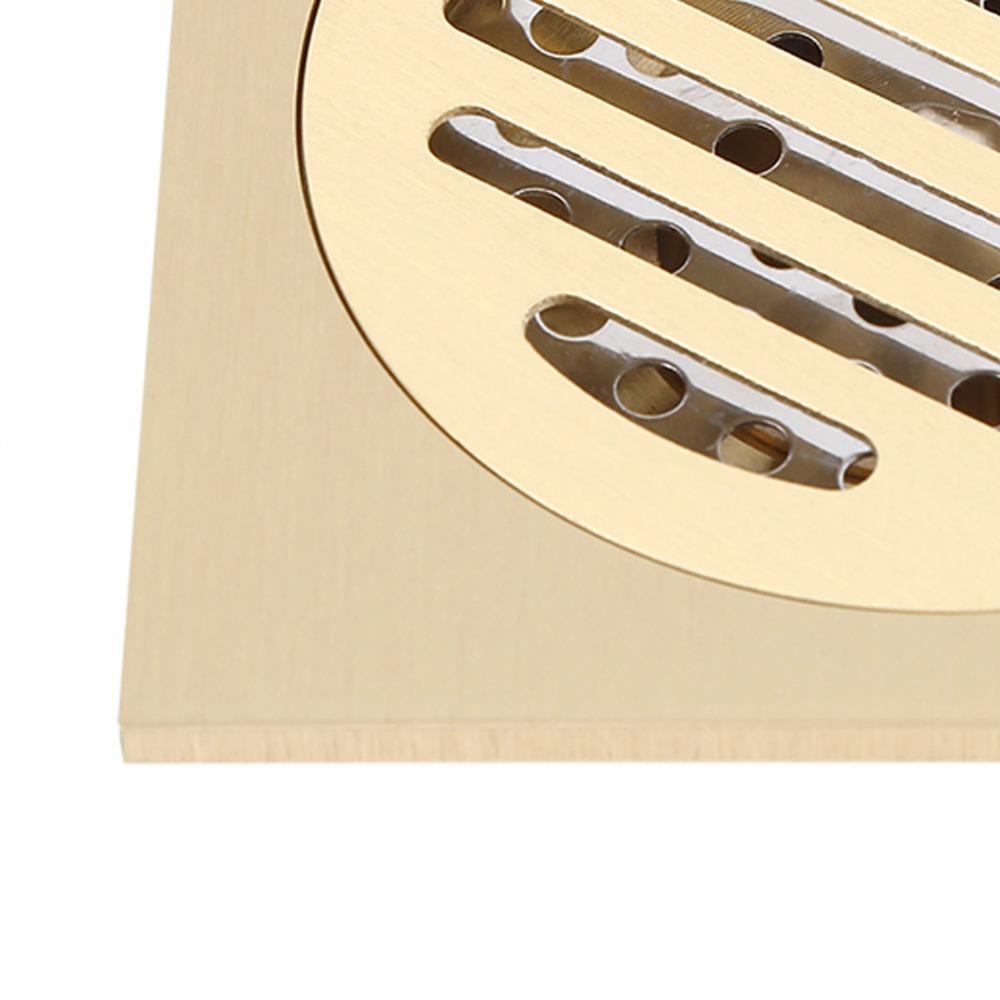 Square Shower Drain Grate Brass Bathroom Waste Grate Durable Shower Floor Drain  Laundry Room