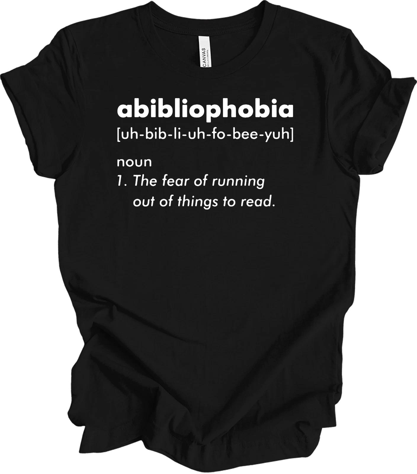 Abibliophobia Definition - Funny Book Lover Gift 2XL
