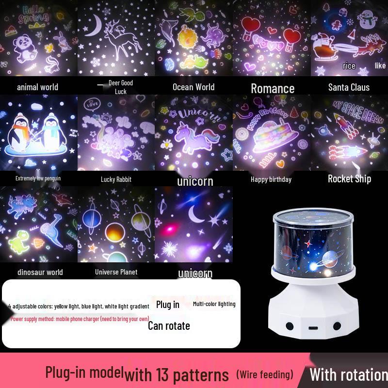 Bluetooth Star Projector & Music Box: Dreamy Night Light & Remote-Controlled Birthday Gift