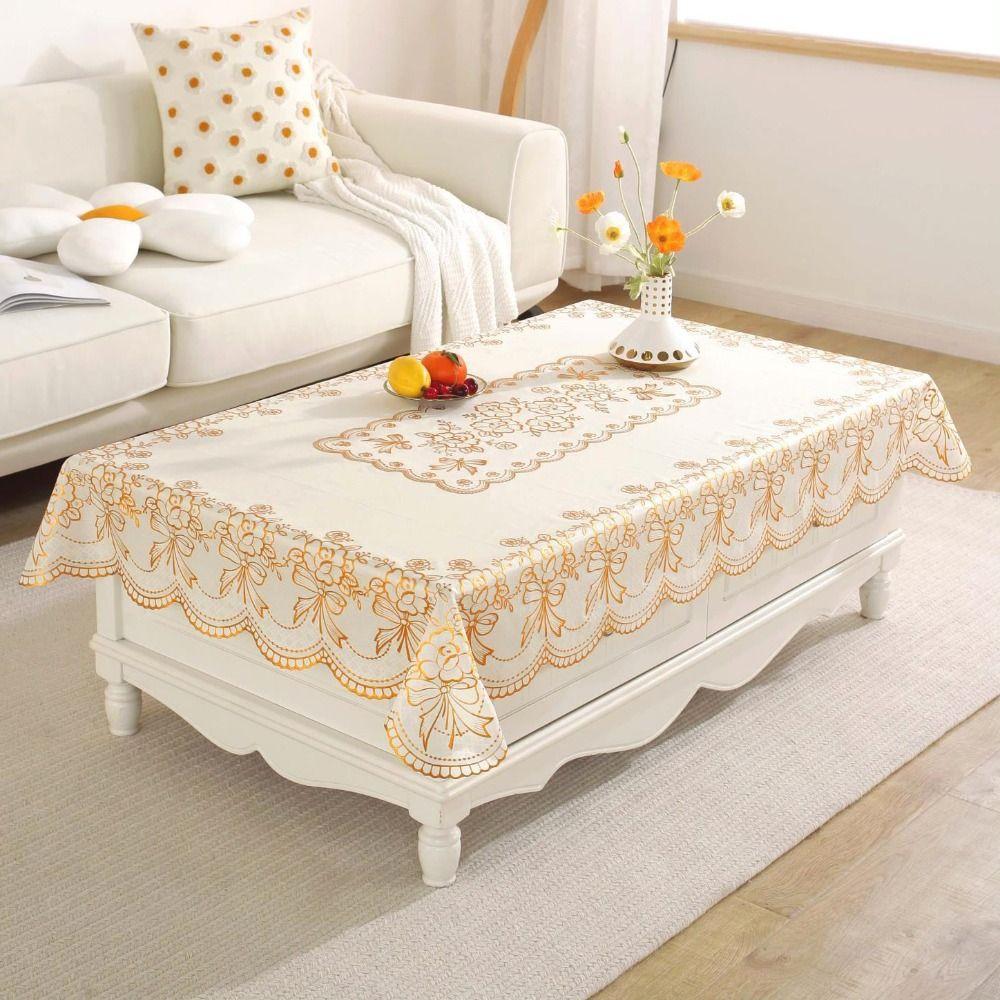 Waterproof Table Cover Oil-proof Table Pad European Style Tablecloth  Table Decorations
