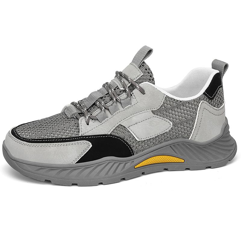 

Мужские кроссовки, повседневная обувь с дышащей сеткой 46 серый