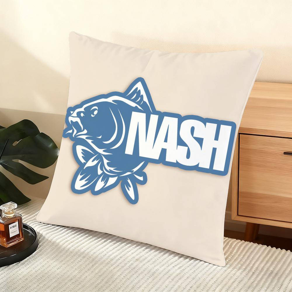 Brand N-Nash Fish Cushion Cover Soft Short Plush Pillow Cover Smooth Cozy Texture Aesthetic Cushion Case Home Decor