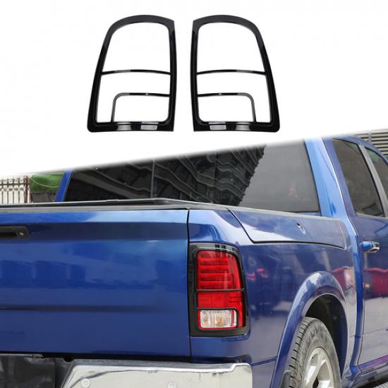 High Gloss Black Tail Light Lamp Cover Overlay Trim For 2010-2018 Ram 1500