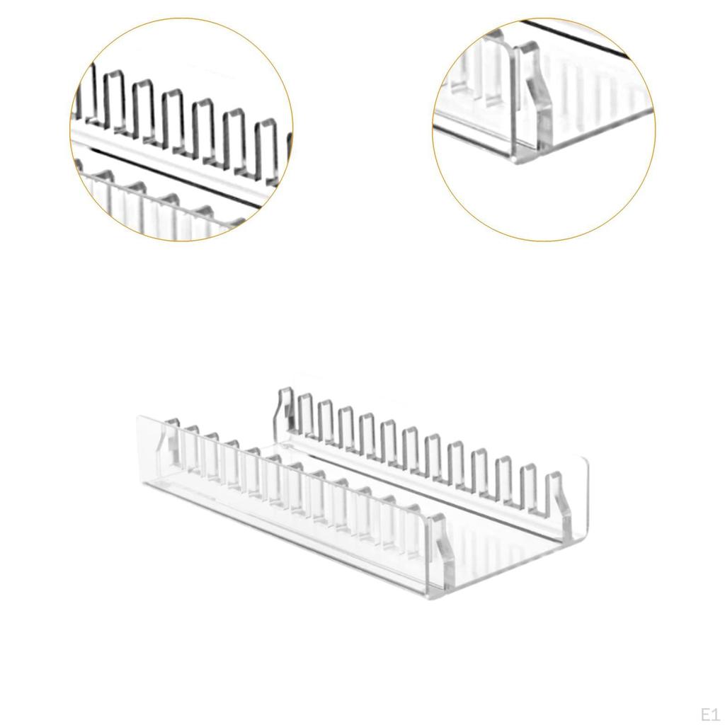 Acrylic Game Storage Organizer Stand,Clear,12 Slots,Lightweight,Game Box Display Holder
