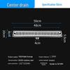304 Stainless Steel Anti-odor Rectangular Floor Drain for Bathroom and Shower
