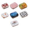 1pcs Sealed Pill Box Rectangular Candy Case Iron Sample Boxes Small Objects Organizer Small Tin Box