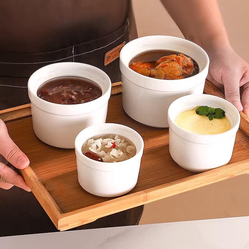 Ceramic Double-Boiler Stew Pot with Lid