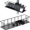 Sanwa Direct Remote Control Rack, Clamp Type, Mounts To Round/Square Pipes, Horizontal Storage Basket/Tray, Remote Control Holder, Small Item Storage,