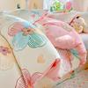 Thickened Pure Cotton Four-piece Set Small Fresh Cotton Skin-friendly Naked Sleeping Sheets Quilt Cover Bedding