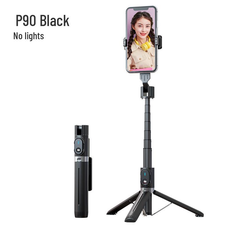 

P90 Bluetooth Selfie Stick: 1m Mini Portable Phone Tripod with Universal Fill Light чорний