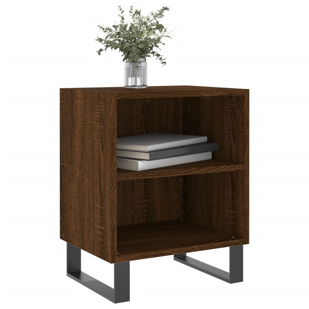 Nightstands 2 pcs. Brown Oak Look 40 x 30 x 50 cm Engineered Wood